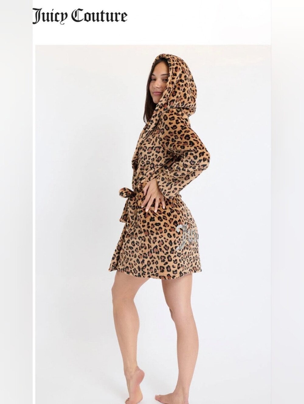 Juicy Couture Hooded Luxe Plush Robe